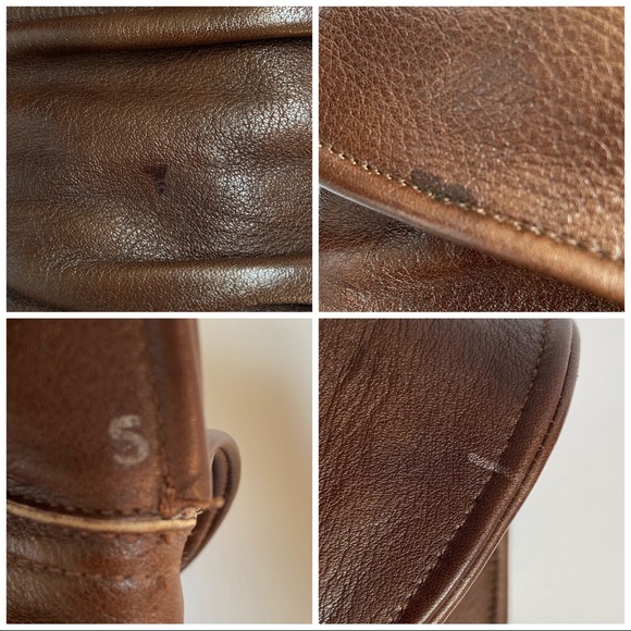 Frye brown leather slouchy chunky heel tall boots - Picture 8 of 11